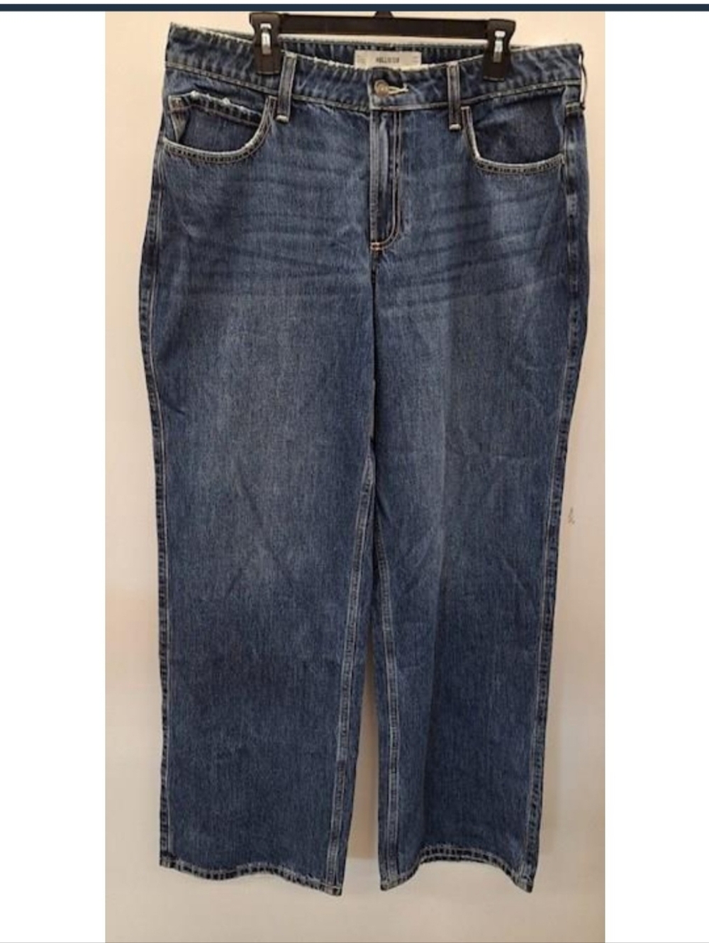 HOLLISTER Curvy Mid-Rise Baggy Jeans SZ 14/32L
